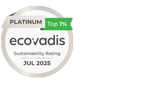 Medalha de platina EcoVadis julho 2025