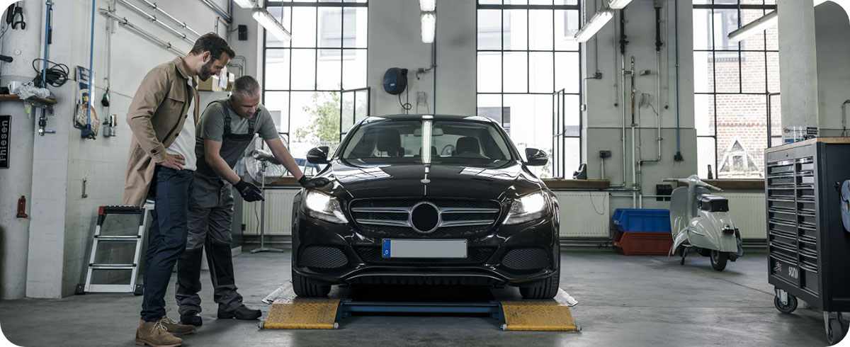 página de assistência automóvel